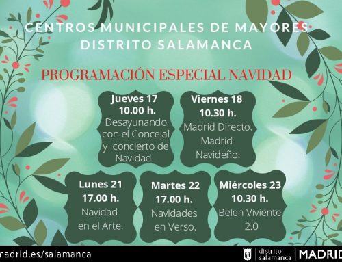 Centros Municipales de Mayores del Distrito de Salamanca.